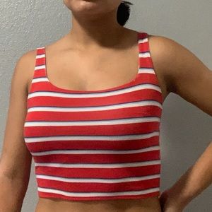 red, white and blue striped top!💙